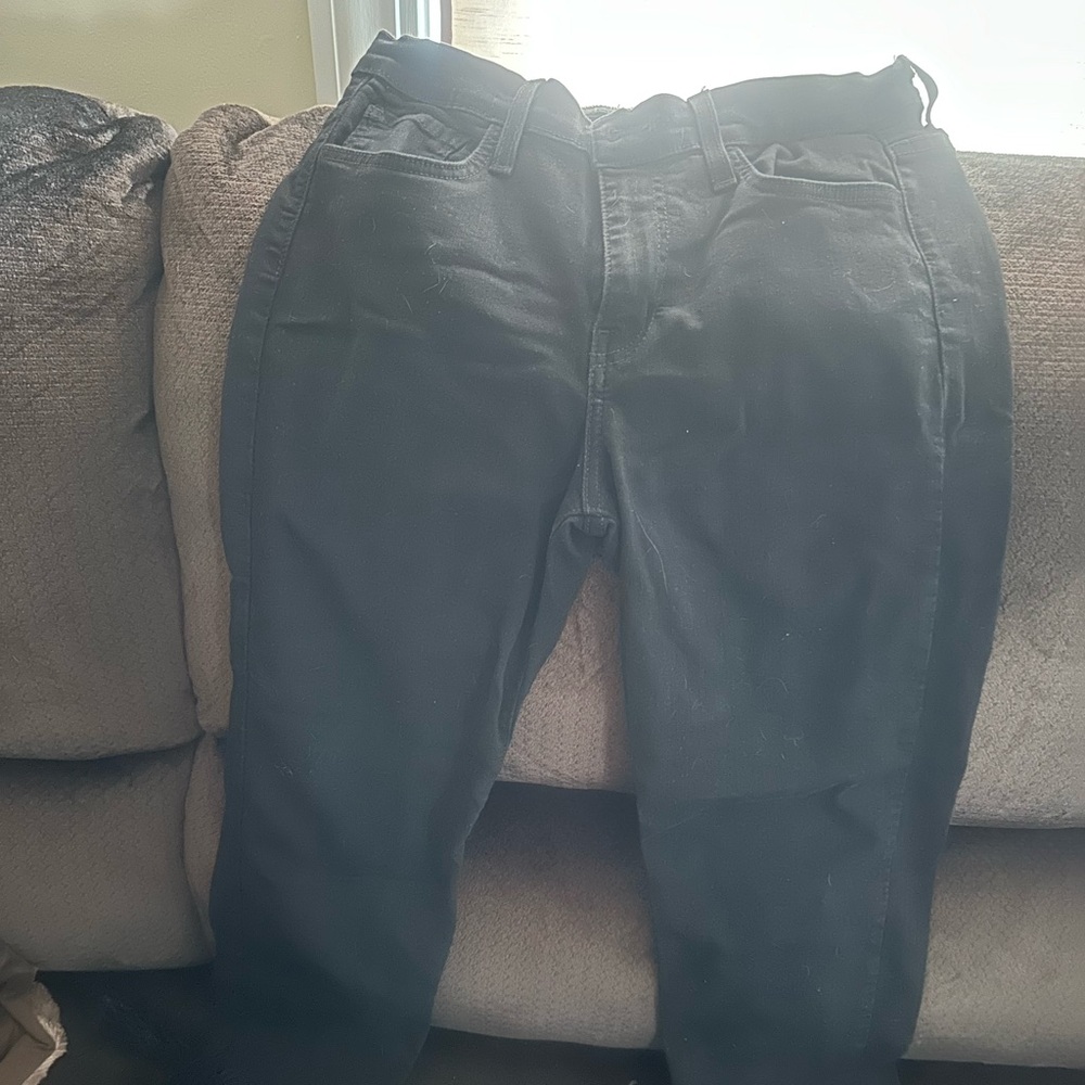 Judy blue black capri frayed jeans